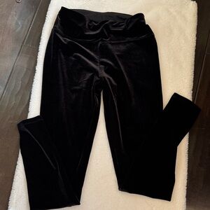 Express Black Velvet Leggings Size S